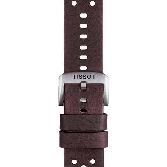 Tissot barna gyári bőrszíj 22 mm