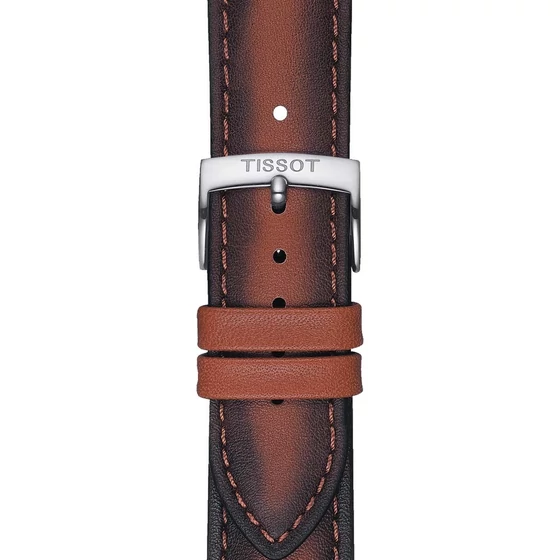 Tissot barna gyári bőrszíj 20 mm