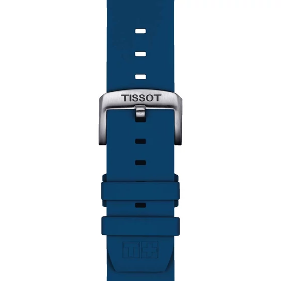 Tissot kék gyári szilikon óraszíj 22 mm