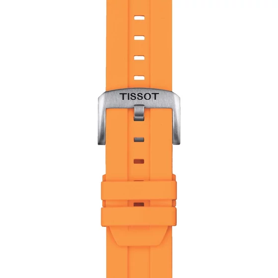 Tissot narancssárga gyári szilikon óraszíj 22 mm