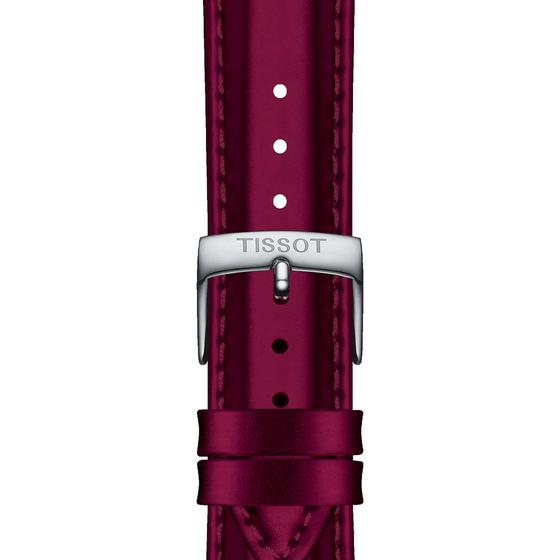 Tissot piros gyári műanyag óraszíj 18 mm
