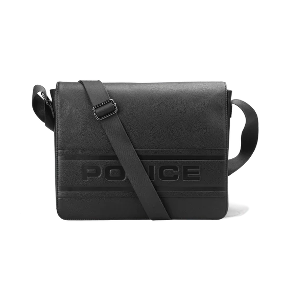 POLICE BŐR PT4853213_6-1 TÁSKA ROOTS MESSENGER BLACK
