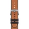 Tissot barna gyári szilikon óraszíj hasított bőr felsőrésszel 23 mm