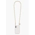 Kép 1/4 - Como Milano telefonlánc CMMJ.003.WH.03.02 120cm nemesacél fehér bőr fonattal