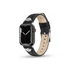 Kép 2/3 - Police Wings fekete bőr Apple Watch szíj 20 mm