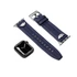 Kép 1/3 - Police Wings fekete bőr Apple Watch szíj 22 mm