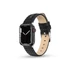 Kép 2/3 - Police Pyramid fekete bőr Apple Watch szíj 20 mm