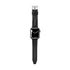 Kép 3/3 - Police Pyramid fekete bőr Apple Watch szíj 20 mm