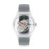Kép 1/3 - Swatch Clearly Black Striped unisex karóra SUOK157