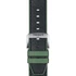 Kép 1/3 - Tissot zöld gyári szilikon óraszíj bőr felsőrésszel 22 mm