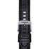 Kép 1/3 - Tissot fekete gyári textúrált bőrszíj 20 mm