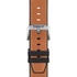 Kép 1/3 - Tissot barna gyári szilikon óraszíj hasított bőr felsőrésszel 23 mm