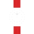 Kép 3/3 - Tissot piros gyári szilikon óraszíj 22 mm